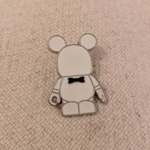 Disney Pin Vinylmation Jr Blank Black Bow Tie White Mickey